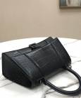 Сумка Balenciaga Hourglass Top Handle Bag Black Crocodile