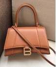 Сумка Balenciaga Hourglass Small Top Handle Bag Brown