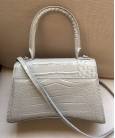 Сумка Balenciaga Hourglass Small Top Handle Bag Grey Croc