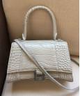 Сумка Balenciaga Hourglass Small Top Handle Bag Grey Croc