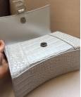 Сумка Balenciaga Hourglass Small Top Handle Bag Grey Croc