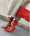 Сумка Balenciaga Hourglass Top Handle Bag Red