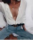 Ремінь Gucci Leather Belt With Double G Buckle