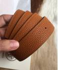 Шкіряний ремінь Hermes Brown