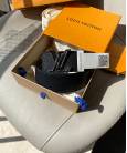 Ремінь Louis Vuitton Black Leather LV Initiales Belt