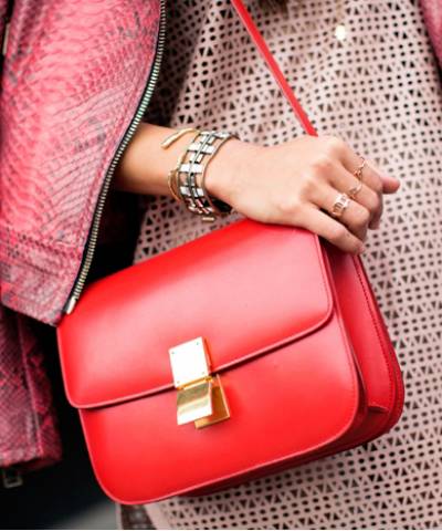 Сумка Celine Classic Box Shoulder Bag Red