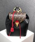 Рюкзак Fendi Embossed And Textured Leather Backpack