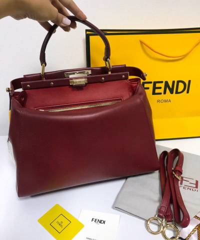 Сумка Fendi Peekaboo Large Marsala