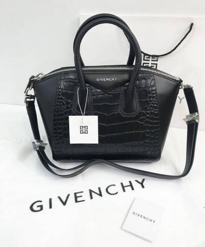Сумка Givenchy Antigona Mini із вставками під крокодила