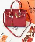 Сумка Hermes Birkin Red 30 cm