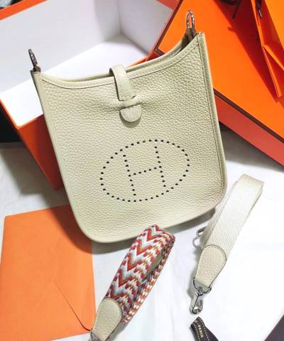 Сумка Hermes Evelyne Mini TPM Nata / White 