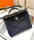 Сумка Hermes Herbag Zip 31 Bag Blue Indigo / Black Toile