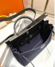 Сумка Hermes Herbag Zip 31 Bag Blue Indigo / Black Toile