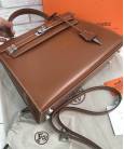 Сумка Hermes Kelly Brown 32 cm