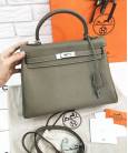 Сумка Hermes Kelly Grey Asphalt