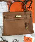 Сумка Hermes Kelly Togo Brown