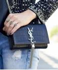 Клатч YSL Saint Laurent Tassel Medium Crocodile