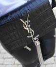 Клатч YSL Saint Laurent Tassel Medium Crocodile