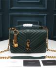 Сумка Saint Laurent Medium College Monogram Green
