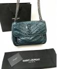 Сумка Saint Laurent Niki Medium Green Leather Shoulder Bag