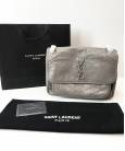 Сумка Saint Laurent Niki Medium Grey Leather Shoulder Bag
