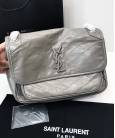 Сумка Saint Laurent Niki Medium Grey Leather Shoulder Bag