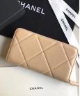 Гаманець Сhan*l 19 Flap Long Flap Wallet Beige