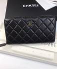 Гаманець Сhan*l Zip Around Wallet Lambskin Leather