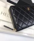 Гаманець Сhan*l Zip Around Wallet Lambskin Leather