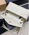 Сумка Saint Laurent Calypso Leather Shoulder Bag  White